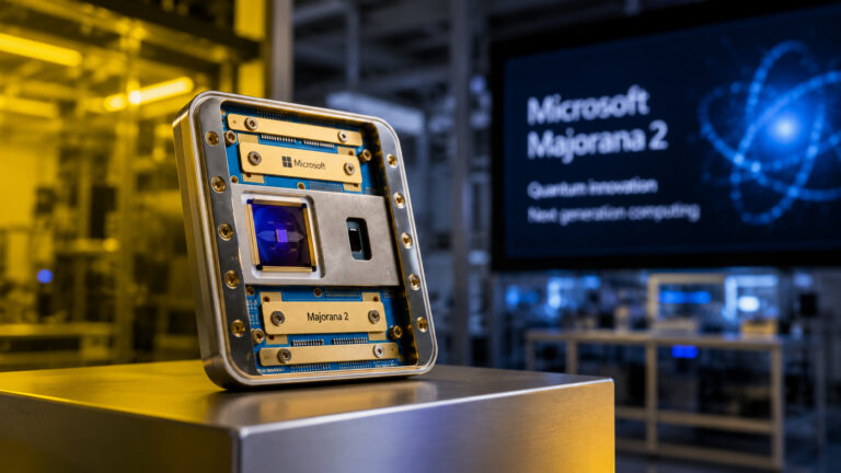 Microsoft Introduces Majorana 2 Quantum Chip with Record Stability and Artificial Intelligence Integration