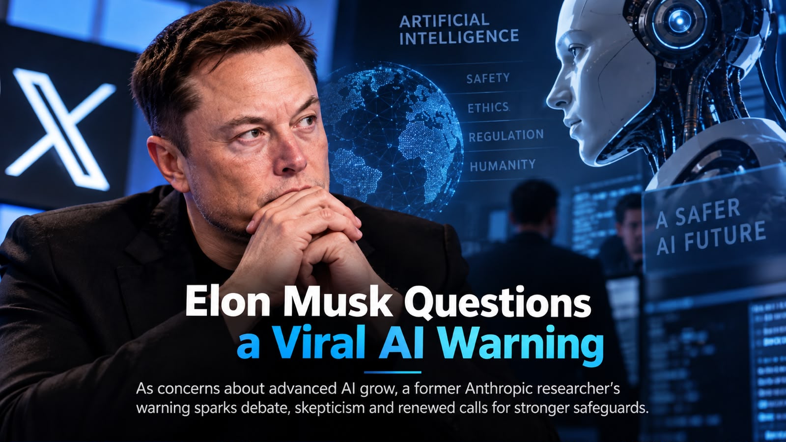 Elon Musk Questions Viral AI Warning as the AI Safety Debate Gets Bigger